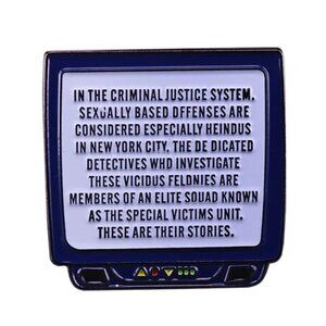 LAW & ORDER OIL DRIPPED ENAMEL PIN LAPEL PIN BROOCH NWT